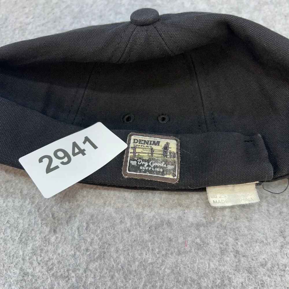 Denim Supplies Patch Mens Black Denim Supplies Docker Cap Brimless Beanie OSFM
